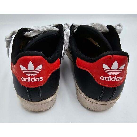 Adidas LEGO Superstar GS Black Red White Big Kids Size 5Y Shoes Sneakers - Picture 9 of 14